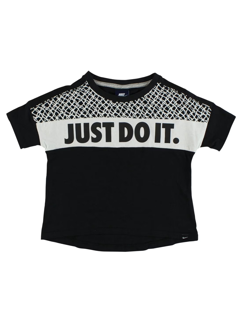 Nike Baby Girls Just Do It Shirt Black Size 4 XS Toddler Graphic Tee New